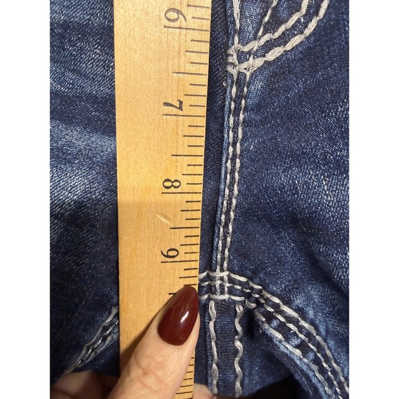 Rock Revival Ruella Easy Capri Jeans Womens Size 31 Embellished Stretch Denim - Picture 5 of 9
